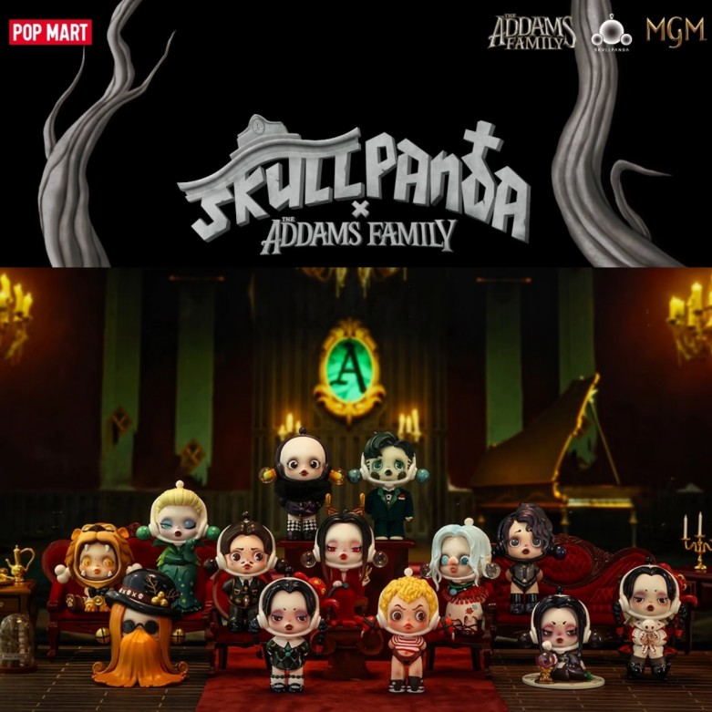 Model Kit Anime Girl - البوب مارت SKULLPanda Addams الأسرة سلسلة