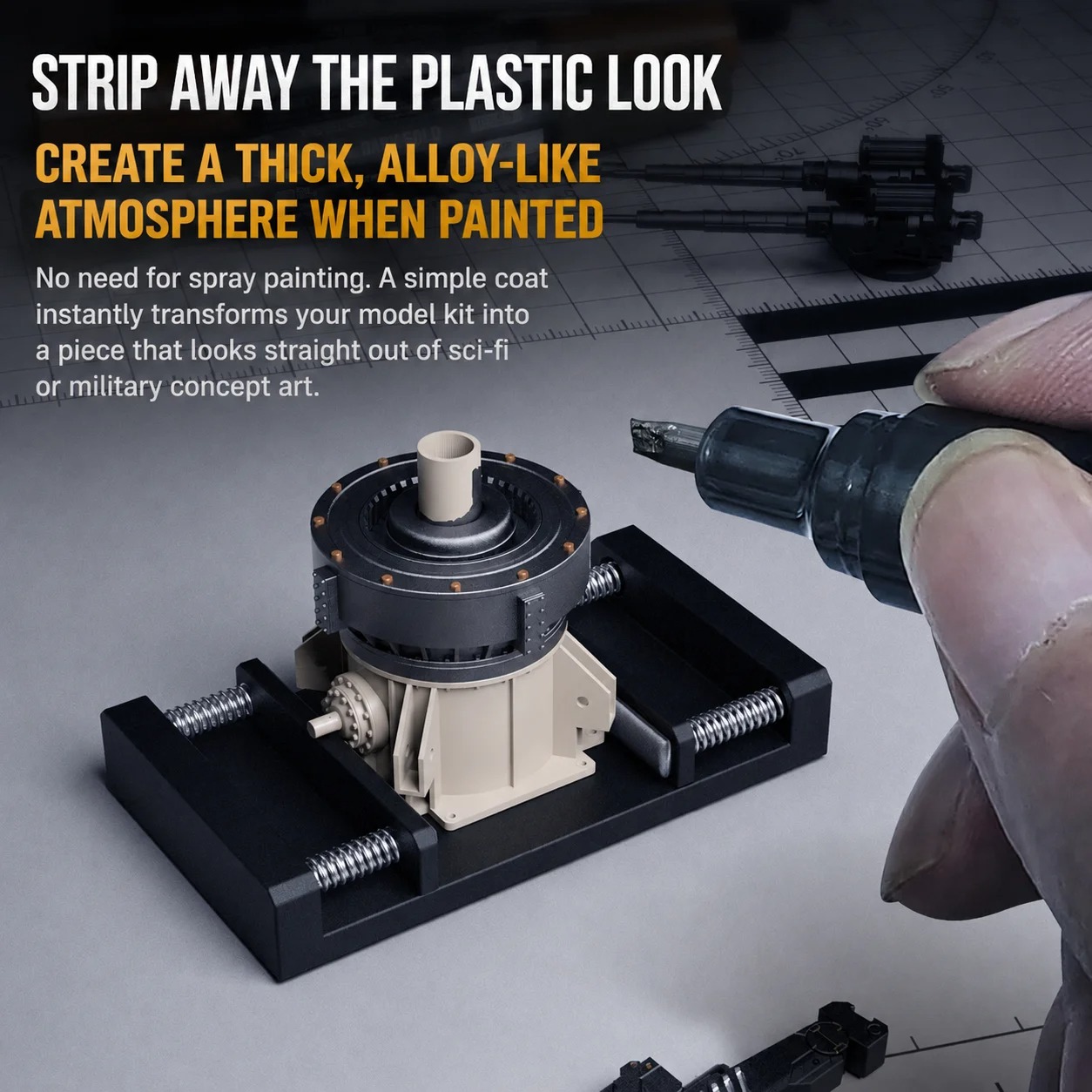 قلم ماركر معدني ثنائي الرأس من - مراجعة Model Kit Paint Set وسعره