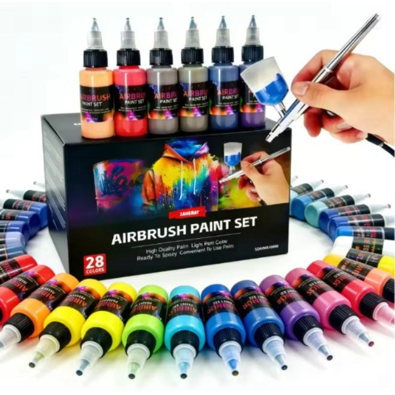 مجموعة ألوان أكريليك مائية للر - مراجعة Model Kit Paint Set وسعره