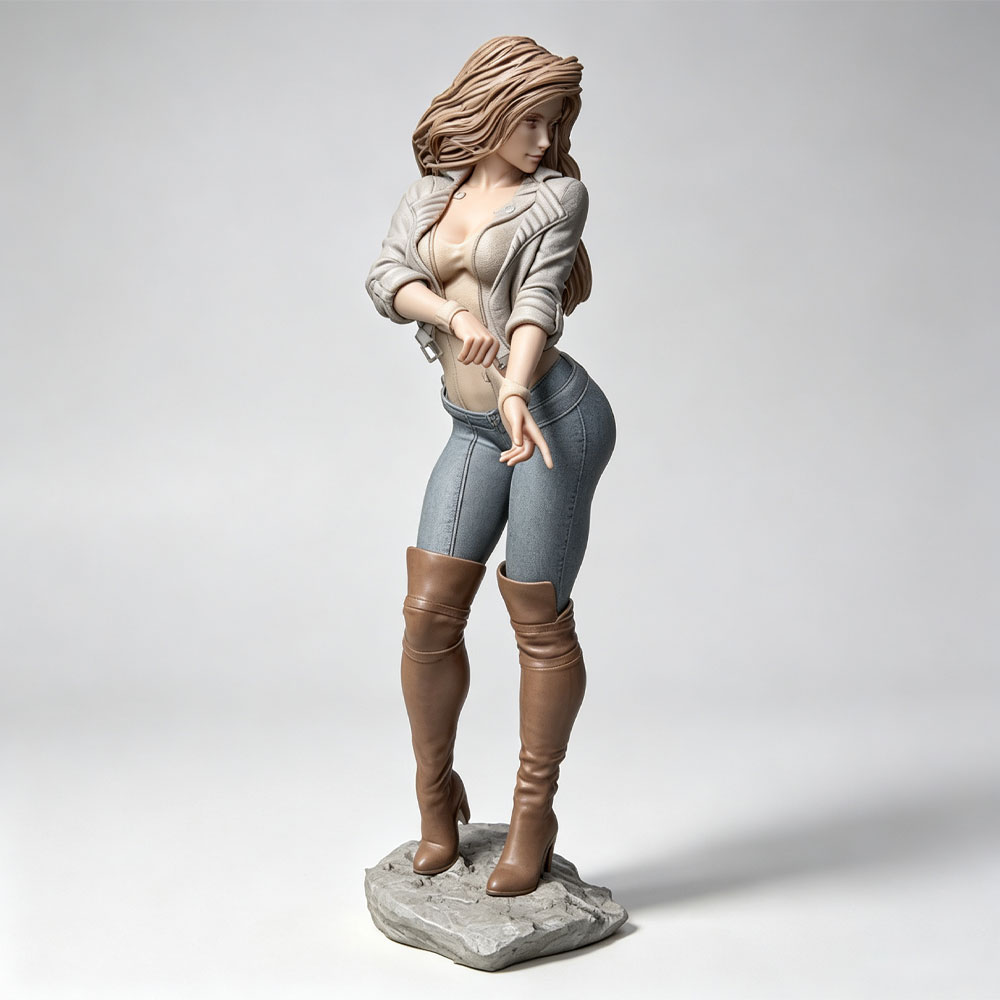 مجسم أنثوي واقعي وأنيق بمقياس  - مراجعة Model Kit Hg وسعره