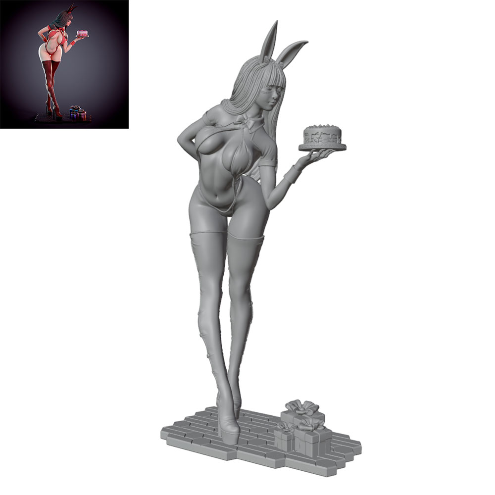 مجسم شخصية فتاة أرنب لحفلات ال - مراجعة Model Kit Hg وسعره